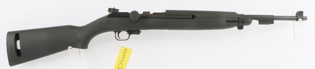 CHIAPPA M1 22LR CARBON POLYMER SEMI AUTO RIFLE NIB: New in box model #500.083. Includes two magazines, an owner's manual, and a cleaning tool. FFL required for transfer. No international shipping. Know your state laws before bidding. Caliber: .22LR Ser