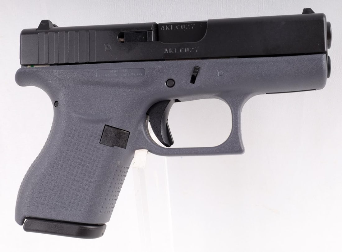 GLOCK 42 .380 AUTO SEMI AUTOMATIC PISTOL NIB: New in box UPC #764503914102. Includes two magazines, a speed loader, a lock, a cleaning tool, and an owner's manual. FFL required for transfer. No international shipping. Know your state laws before 
