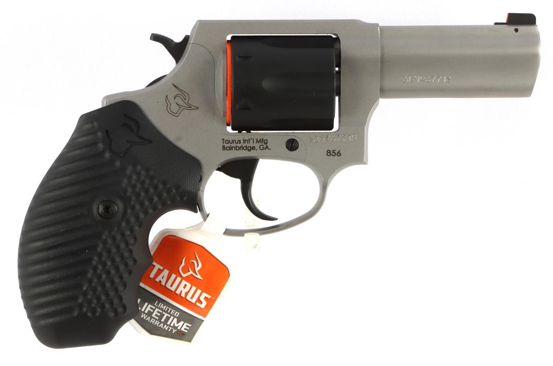 TAURUS 856 DEFENDER .38 SPECIAL DA REVOLVER NIB: New in box model 2 - 85635NSVZ06. Includes lock and owner's manual. FFL required for transfer. No international shipping. Know your state laws before shipping. Caliber: .38 Special Serial #: ADM967718