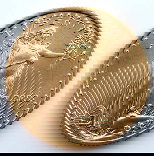 AMERICAN GOLD EAGLE 1/4 OZ GOLD COIN 2003: Electronically tested and purchased direct from the refiner. THIS LOT HAS A RESERVE