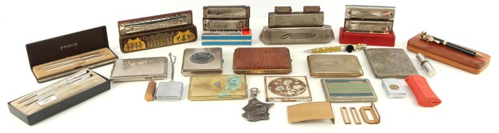 ZIPPO LIGHTER CROSS PEN HOHNER HARMONICA LOT