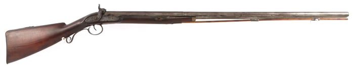 19TH C. ENGRAVED PERCUSSION PARTS LONG MUSKET