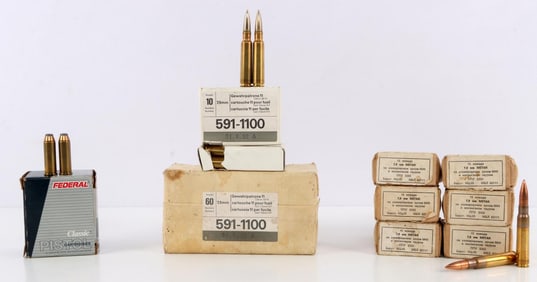 80 ROUNDS 7.5MM 90 ROUNDS 7.9MM 44 AMMUNITION