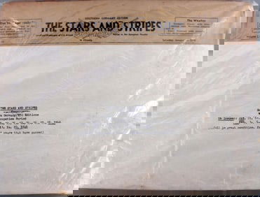 WWII THE STARS AND STRIPES NEWSPAPER LOT OF 16