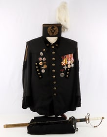 COLD WAR ERA POLISH MINER PARADE GALA UNIFORM LOT