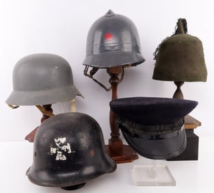 GERMAN POLICE SERBIAN FORCES HELMET VETERANS VISOR