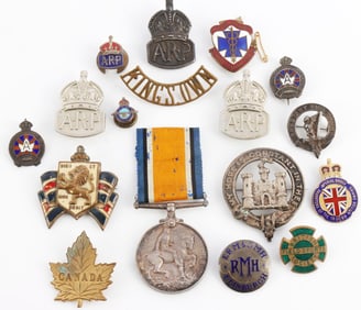 BRITISH CANADA & AUSTRALIA MEDAL LOT OF 17