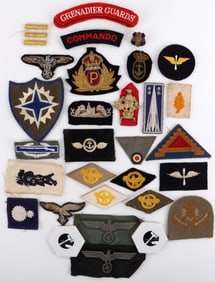 WWII GERMAN BRITISH & US MILITARY PATCHES LOT 44