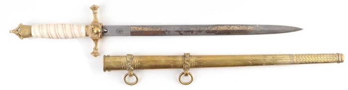 WWI IMPERIAL GERMAN NAVY LONG OFFICER DAGGER