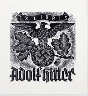 WWII GERMAN REICH HITLER EX LIBRIS ZEPPELIN BOOK