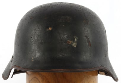 WWII GERMAN M40 BATTLEFIELD RELIC HELMET