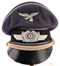 WWII GERMAN LUFTWAFFE OFFICER VISOR