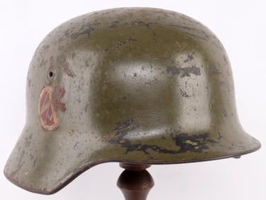 WWII GERMAN REICH SA M40 COMBAT STAHLHELM HELMET