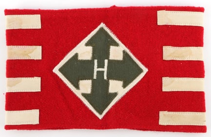 WWII REICH HUNGARIAN SS ARROW CROSS PARTY ARMBAND