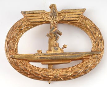 WWII GERMAN KRIEGSMARINE U-BOAT BADGE