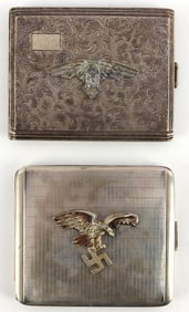 WWII GERMAN REICH LUFTWAFFE CIGARETTE CASES