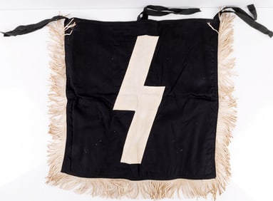 WWII GERMAN REICH HITLER YOUTH TRUMPET BANNER FLAG