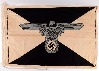 WWII GERMAN REICH WAFFEN SS STANDARTE FLAG