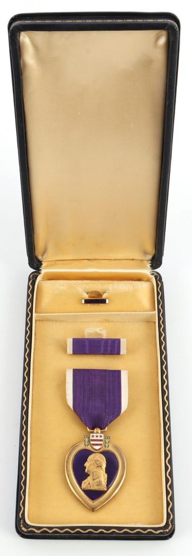 VIETNAM ERA US ARMED FORCES NAMED PURPLE HEART KIA: Vietnam Era United States Armed Forces cased Purple Heart awarded to Private First Class Floyd Wright from the 299th Engineer Battalion who was killed in action in the Vietnam War on February 18, 1968