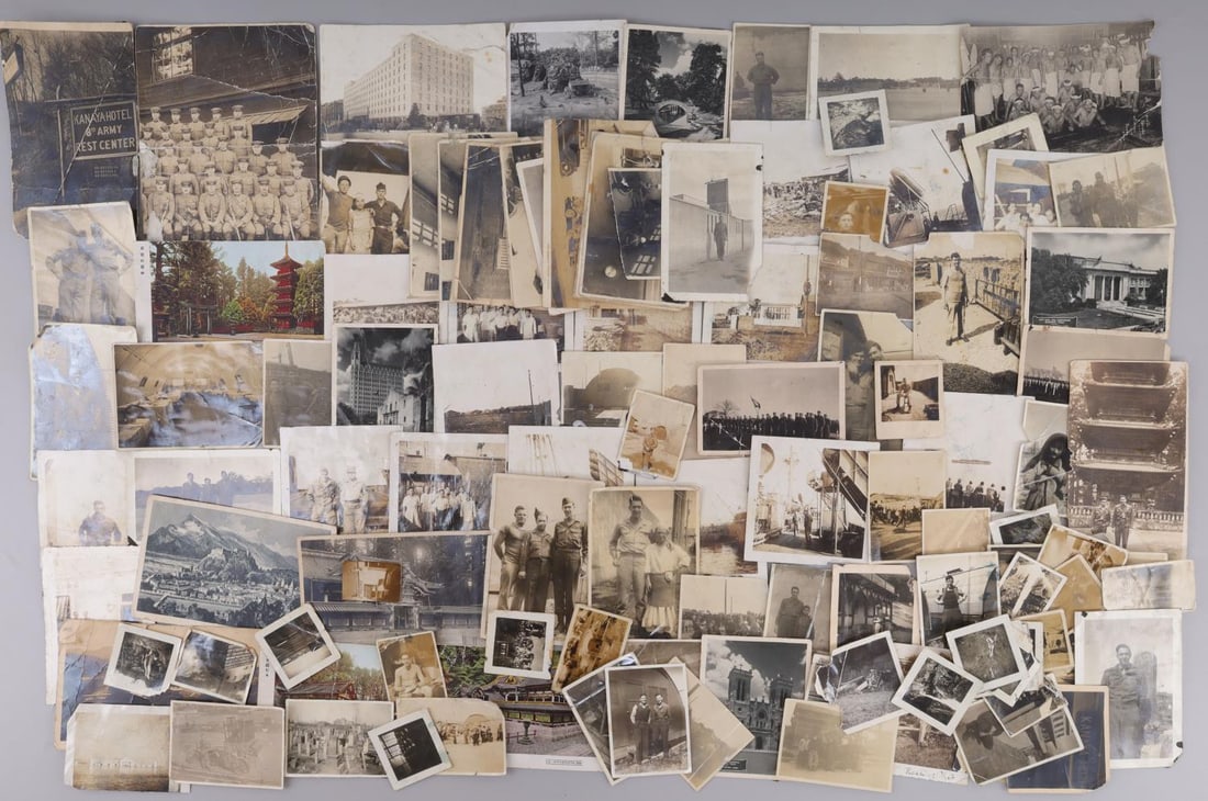 WWII US UNPUBLISHED PHOTOS OF JAPAN WAR CRIMINALS: Taken by US Army Cook Foster Woodrow Clem at Sugamo Prison during the International Military Tribunal for the Far East. The photos show the Japanese POW's being loaded into a bus at Sumago Prison from