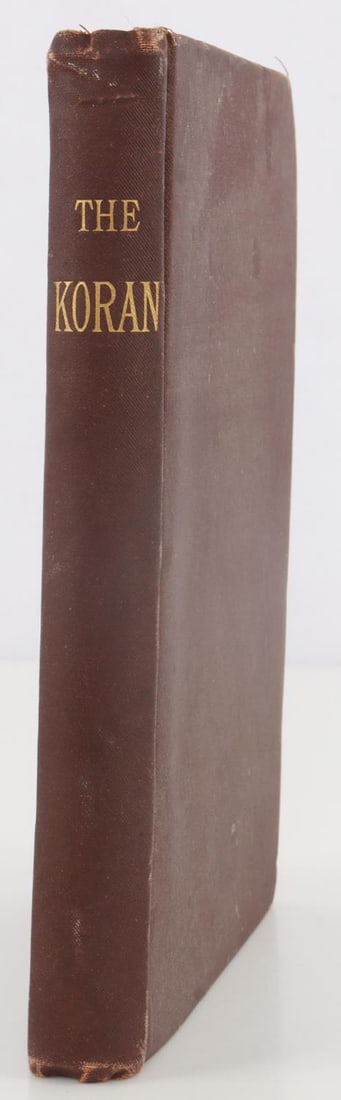 1880 GEORGE SALE BOOK OF QURAN KORAN IN ENGLISH: Very good original condition. 0