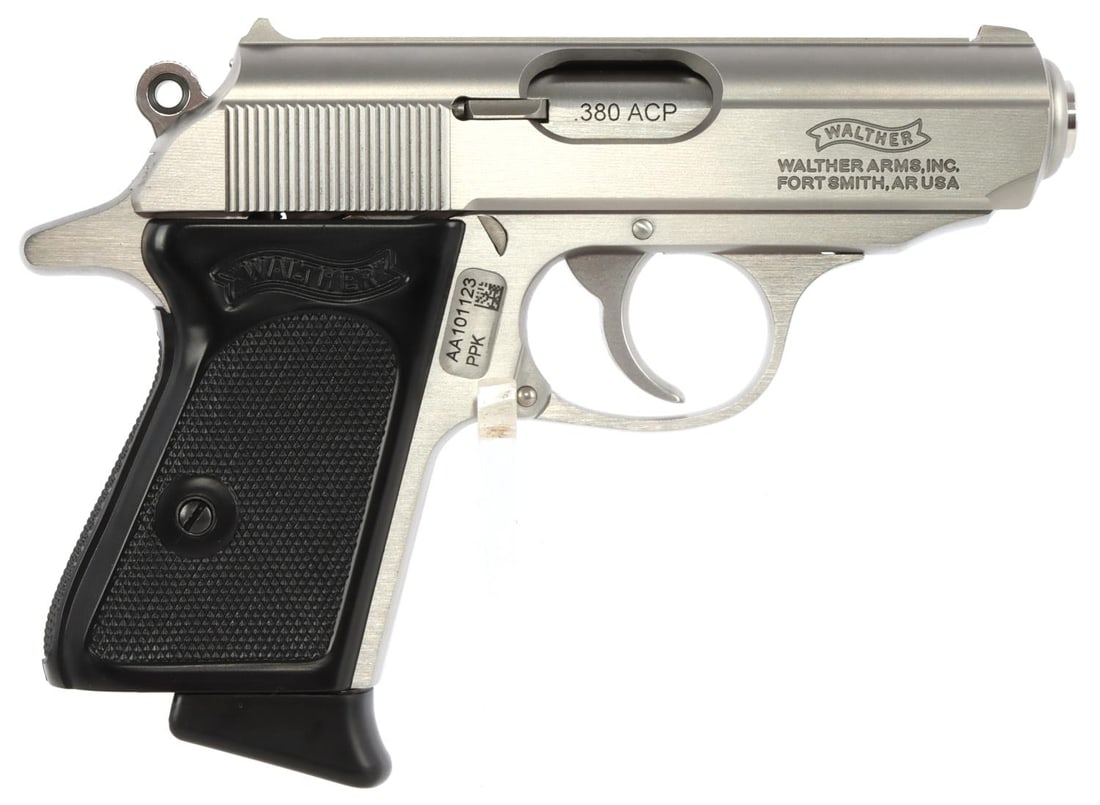 WALTHER PPK STAINLESS 380 ACP SEMI AUTO PISTOL NIB: New in box. Model #4796001. UPC:723364209932. Comes new in box in hard carrying case and cardboard with two magazines, owner's manual, and a lock. FFL required for transfer. No international shipping.