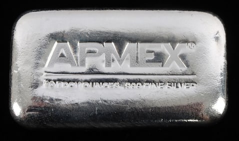 10 OUNCE APMEX SILVER BULLION BAR