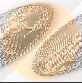 2024 1/10 OZT GOLD AMERICAN EAGLE BU COIN