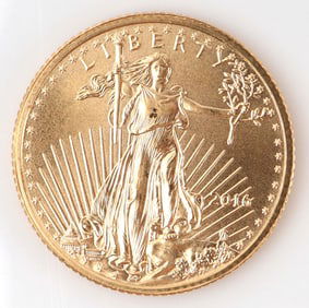 2016 1/10TH OZ GOLD AMERICAN EAGLE COIN