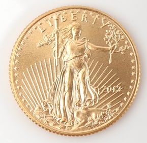 2013 1/10TH OZ GOLD AMERICAN EAGLE COIN