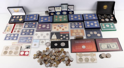 OVER 10 POUNDS OF WORLD & U.S. COINS TOKENS & MORE