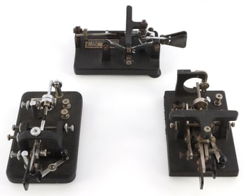 LOT OF 3 TR MCELROY MAC KEY MORSE CODE TELE KEYS
