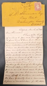 1868 LETTER & COVER TO TX. HELP W NEGRO PROBLEM