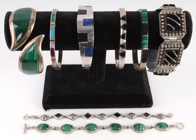 MEXICO SOUTHWEST STERLING SILVER BRACELET CUFF LOT