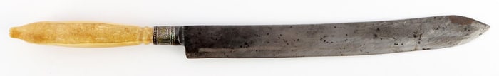ANTIQUE J. RUSSELL & CO KNIFE WALRUS GRIP