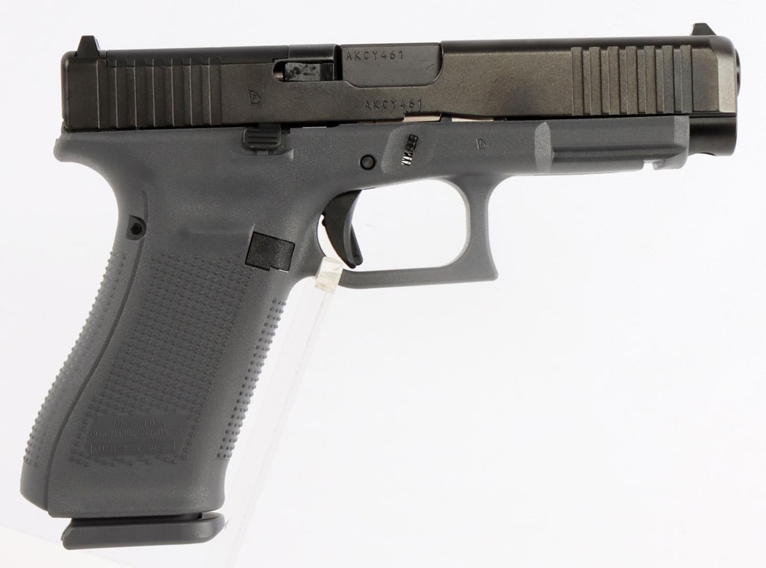 GLOCK 47 GEN 5 MOS 9MM SEMI AUTOMATIC PISTOL NIB: New in box. Model #UA475S203MOSGF. UPC:764503061738. Includes three (3) magazines, a speed loader, extra grips, a lock, and the owner's manual. Handgun is optic ready. FFL required for transfer. No in