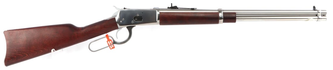 ROSSI MODEL R92 .45 COLT LEVER ACTION RIFLE NIB: New in box. Model #920452093. UPC:662205988752. FFL required for transfer. No international shipping. Know your state laws before bidding. Caliber: .45 Colt Serial #: 7CR139302T This lot has a reserve