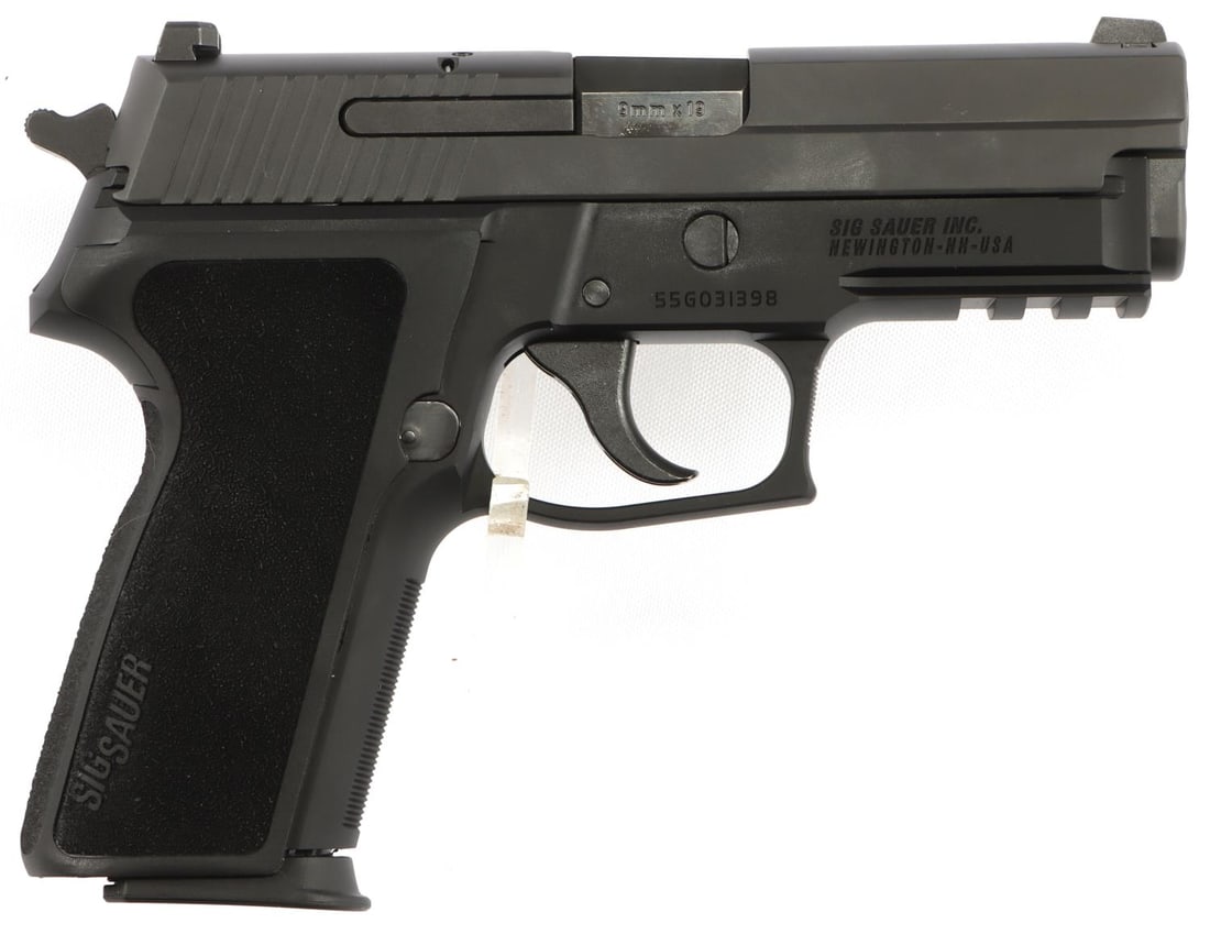 SIG SAUER P229 NITRON 9MM SEMI AUTO PISTOL NIB: New in box. Model #229R9BSSCA. UPC:798681430413. Includes two magazines, a lock, and the owner's manual. FFL required for transfer. No international shipping. Know your state laws before bidding. Cali