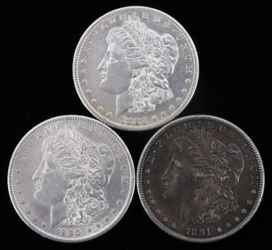 1900 S 1880 S 1891 S HIGHER GRADE MORGAN DOLLARS