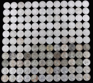 LIBERTY V JEFFERSON SILVER NICKEL LOT OF 130