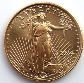 2024 GOLD 1/10 OZT AMERICAN EAGLE COIN BU