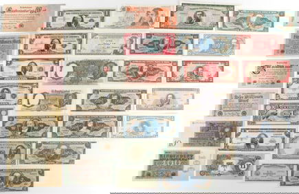 32 WORLD & U.S. UNCIRCULATED BANKNOTE CURRENCY LOT