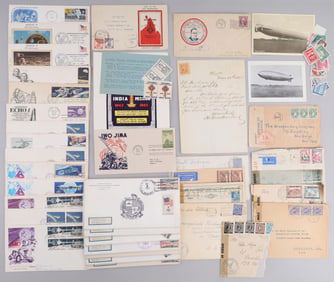 PHILATELIST LOT FDC NAZI CIVIL WAR WWII BLIMP FDR