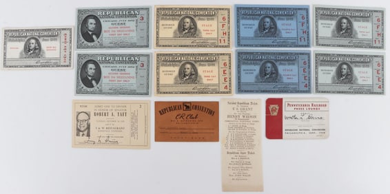 U.S.GRANT & WILSON TICKET & OTHER REPUBLICAN CONV.