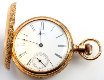 MODEL 1889 WALTHAM 18 KT GOLD POCKET WATCH