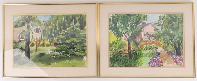 2 LEE JENS AMERICAN ORIGINAL WATERCOLORS