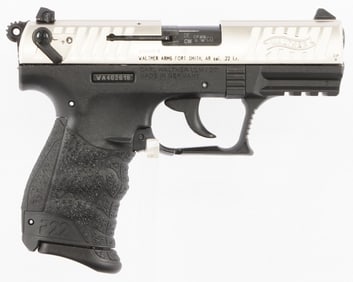 WALTHER P22Q NICKEL 22LR SEMI AUTOMATIC PISTOL NIB