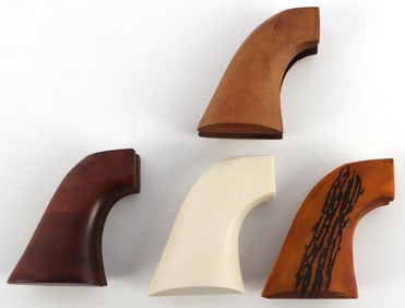 4 DIFFERENT SINGLE ACTION PISTOL GRIPS
