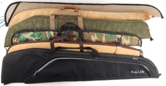 LOT OF 6 SOFT LONG GUN RIFLE CARRYING CASES