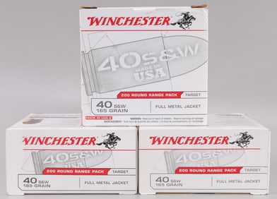 600 RDS WINCHESTRER .40 165 GR FMJ AMMUNITION